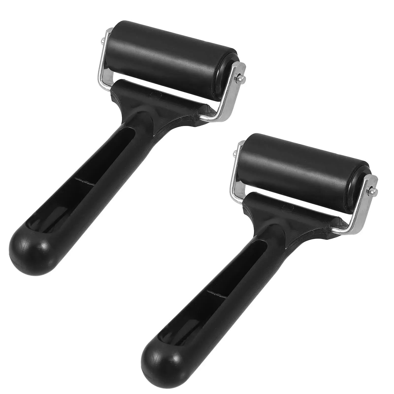2 Pcs Black Rubber Rollers 15x6cm Easy to Use for Ink Glue Printing Stamping Tools Wheel Clean Comfortable Handle
2 Pcs Black Rubber Rollers 15x6cm Easy to Use for Ink Glue Printing Stamping Tools Wheel Clean Comfortable Handle
