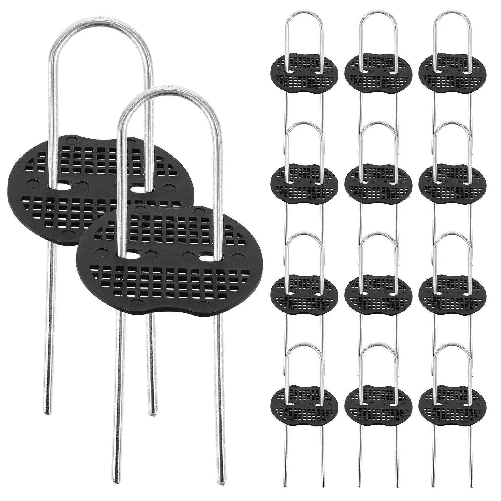 50 Sets Black U-Shaped Garden Stakes 4x40x150mm Ground Nails for Canopy Tents Pegs Lawn Fastening Gardening Tools Landscape Pegs
50 Sets Black U-Shaped Garden Stakes 4x40x150mm Ground Nails for Canopy Tents Pegs Lawn Fastening Gardening Tools Landscape Pegs