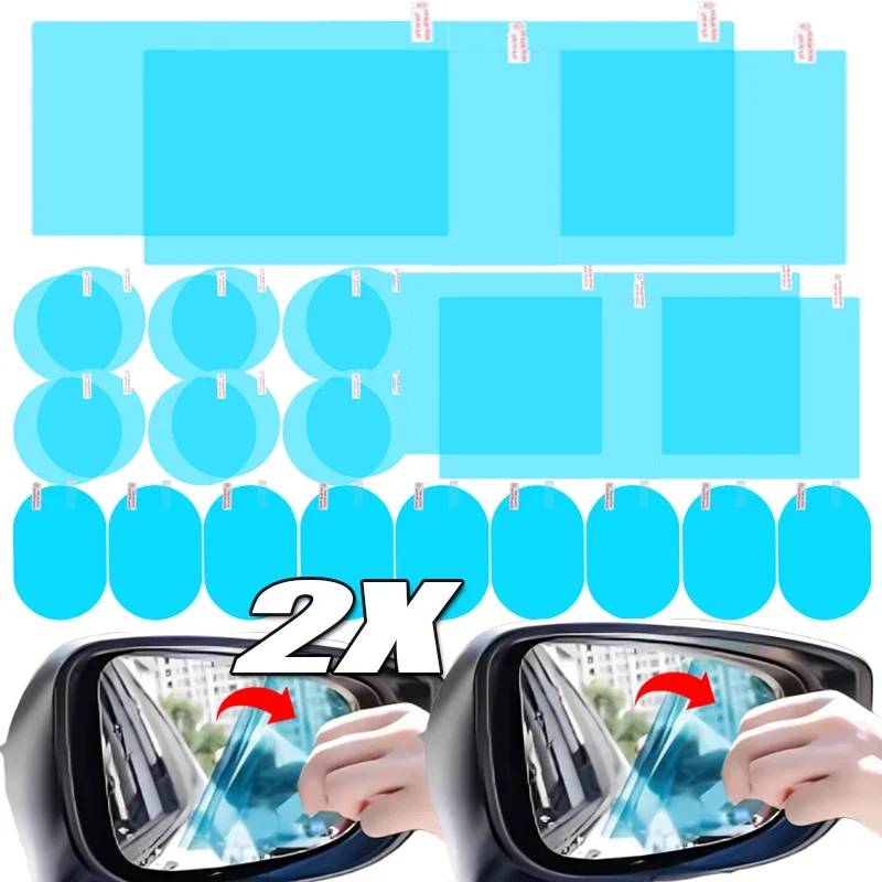 Car Rearview Mirror Protective Film Anti Fog Glare Rainproof Waterproof Mirror Film Clear Nano Coatin Side Windows Sticker 2pcs
Car Rearview Mirror Protective Film Anti Fog Glare Rainproof Waterproof Mirror Film Clear Nano Coatin Side Windows Sticker 2pcs