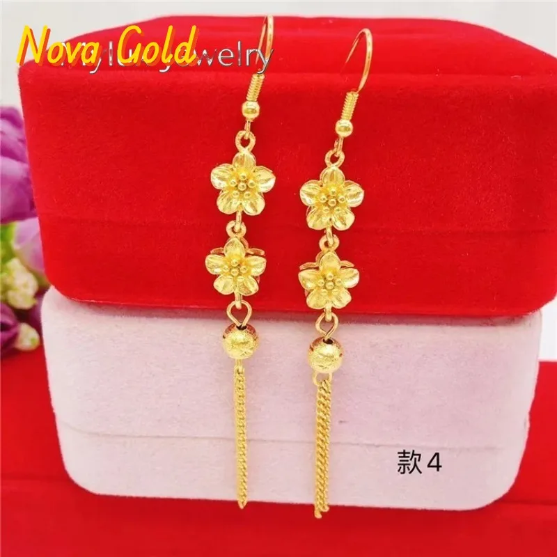 NovaGlod 24K real gold summer tassel earrings for women's fashion 9999 real gold earrings flower gold jewelry accessories
NovaGlod 24K real gold summer tassel earrings for women's fashion 9999 real gold earrings flower gold jewelry accessories