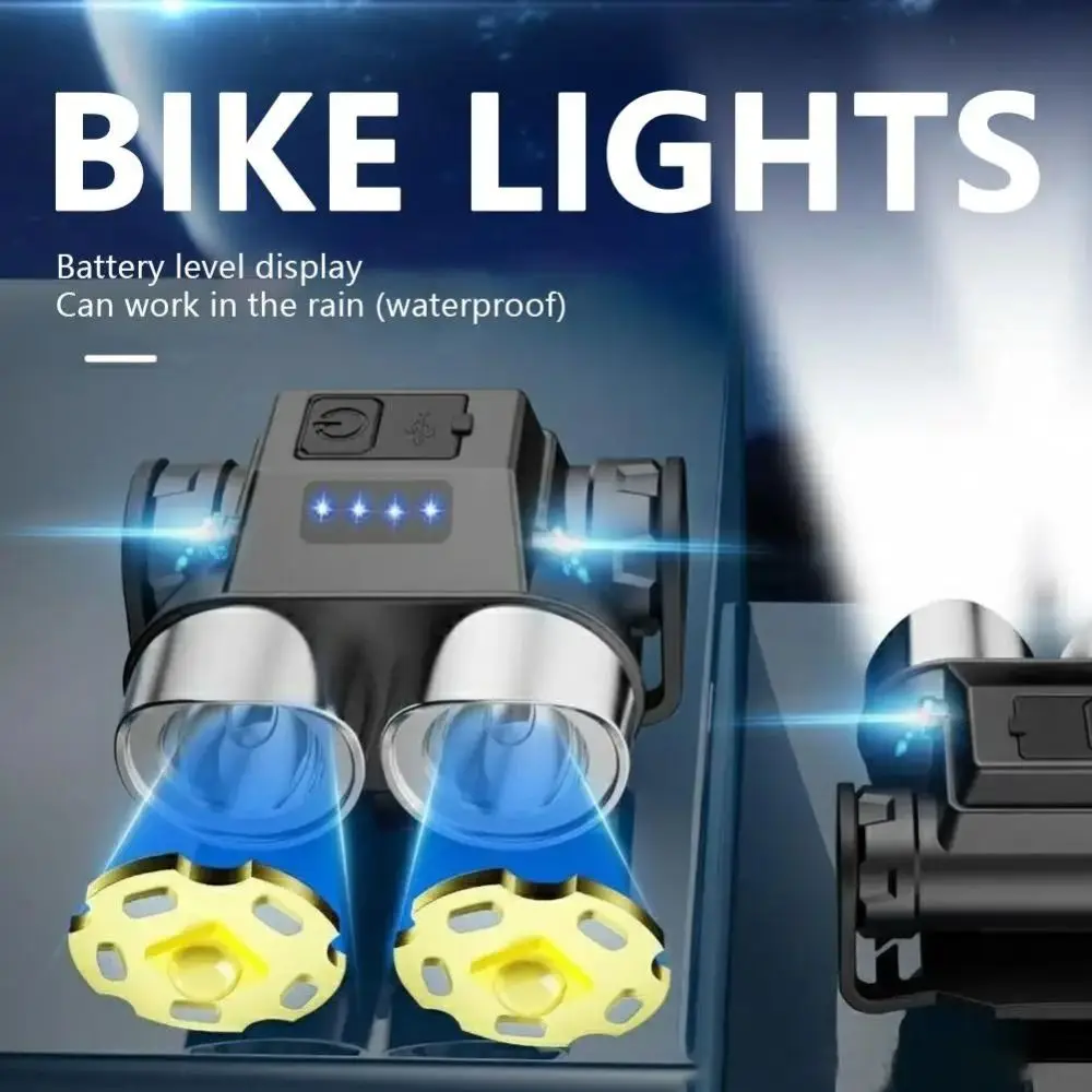 High-Brightness Bicycle Front Rear Light IPX6 Waterproof Rainproof Design Cycling Headlight Detachable Easy Installation
High-Brightness Bicycle Front Rear Light IPX6 Waterproof Rainproof Design Cycling Headlight Detachable Easy Installation