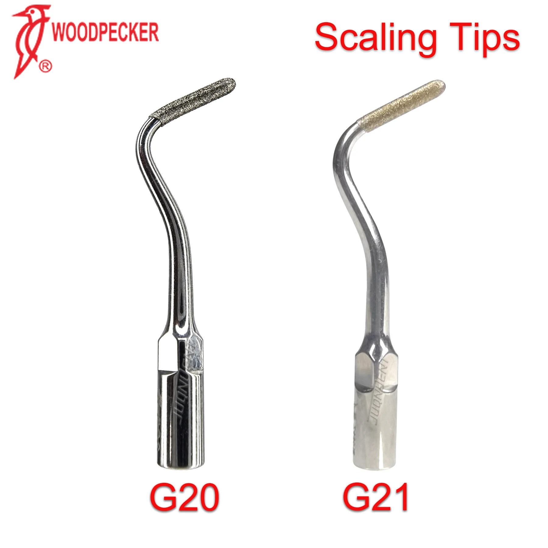 Original Woodpecker Scaler Tips Dental Ultrasonic Scaling Tip With Diamond G20 G21 Fit EMS Mectron Scaler Handpieces
Original Woodpecker Scaler Tips Dental Ultrasonic Scaling Tip With Diamond G20 G21 Fit EMS Mectron Scaler Handpieces