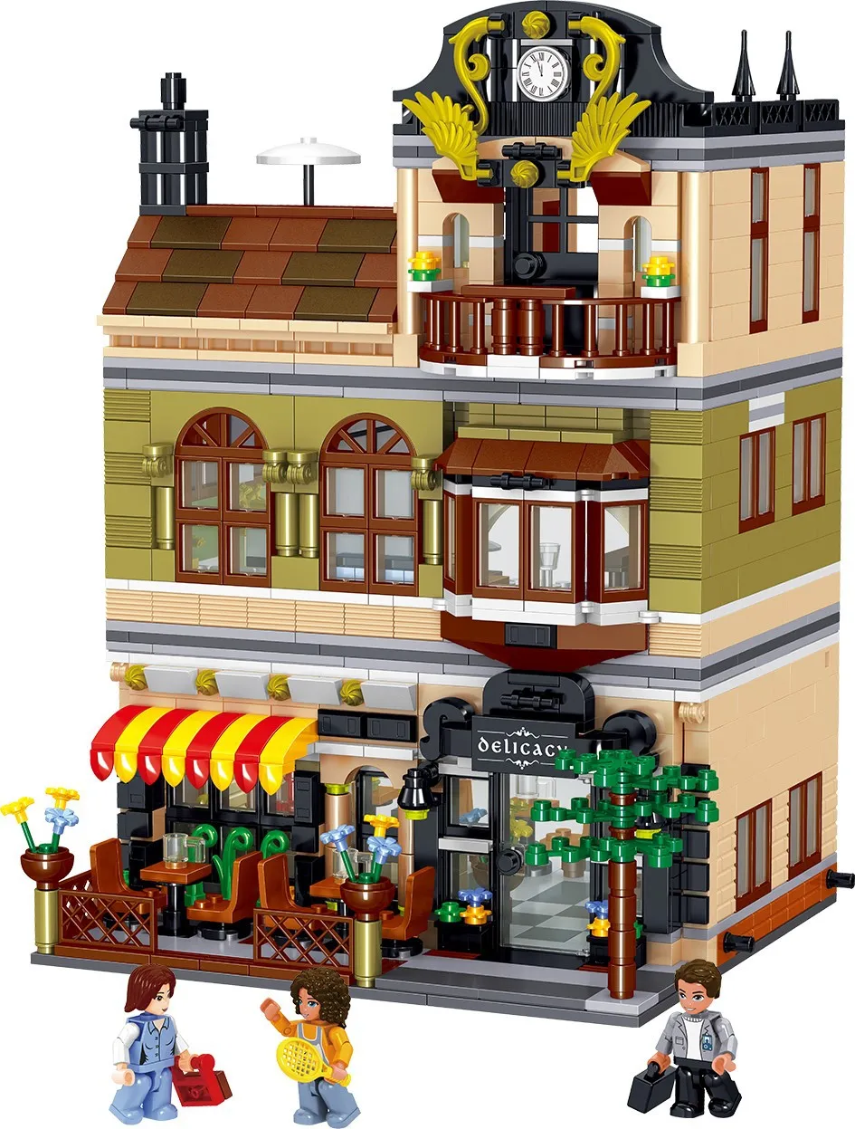 1326 pcs Street view: Chinese Restaurant QL0937 creative master series building block Bricks For Children Boys Girls 
1326 pcs Street view: Chinese Restaurant QL0937 creative master series building block Bricks For Children Boys Girls