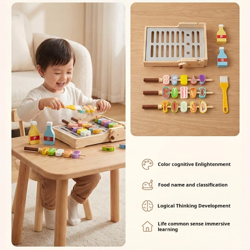 Pretend Cooking for Children With Fun Learning BBQ Grill Easy to Use
Pretend Cooking for Children With Fun Learning BBQ Grill Easy to Use