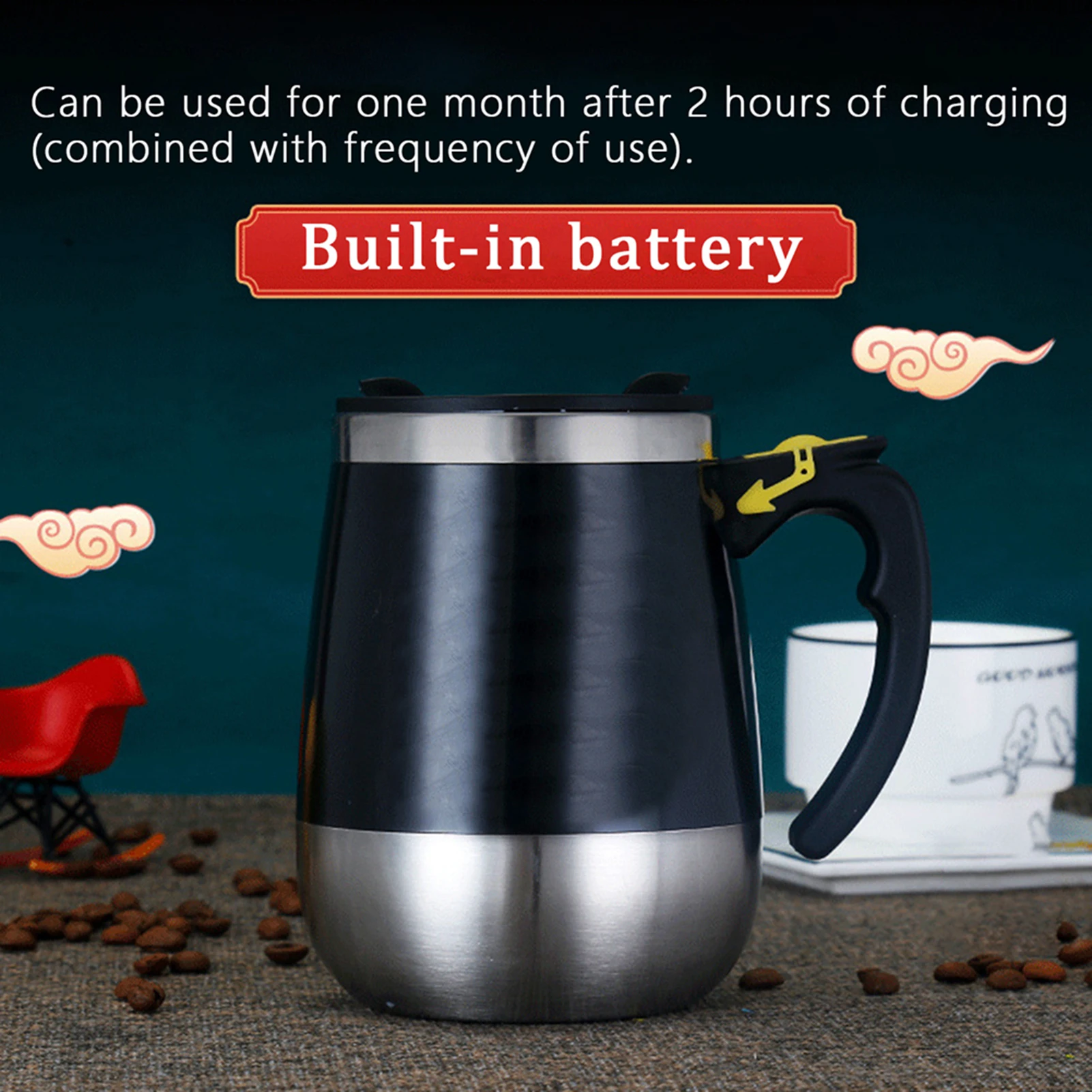 USB Charging Stainless Steel Electric Magnetic Water Cup Milk Coffee Self Stirring Mixing Mug400ml
USB Charging Stainless Steel Electric Magnetic Water Cup Milk Coffee Self Stirring Mixing Mug400ml