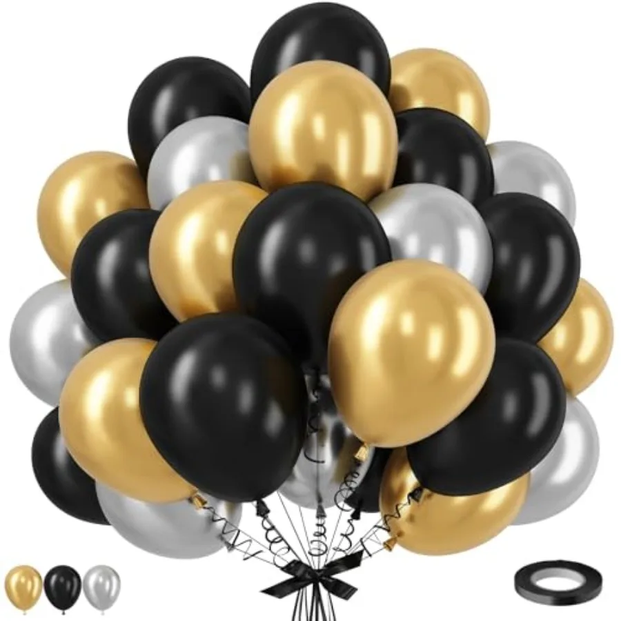 and Balloons Set, 12 Inch Silver Balloon New Year Eve Party Decoration Silver Latex Balloons for New Year Party Birthday Weddin
and Balloons Set, 12 Inch Silver Balloon New Year Eve Party Decoration Silver Latex Balloons for New Year Party Birthday Weddin