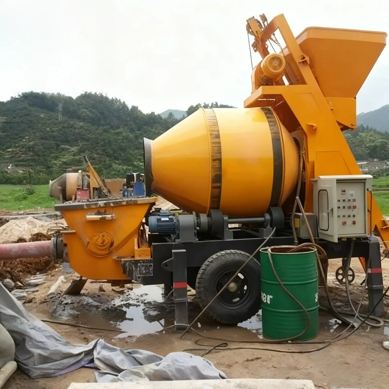 Customized Diesel 75KW Power Concrete Pump And Mixer 30mm Aggregate Diameter Concrete Mixing And Pumping Machine For Road Machin
Customized Diesel 75KW Power Concrete Pump And Mixer 30mm Aggregate Diameter Concrete Mixing And Pumping Machine For Road Machin