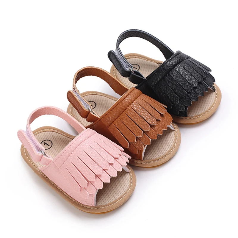 Summer Baby Sandals Non-slip Tassels Solid Color Prewalker Toddler Shoes Soft Baby Shoes First Walking Breathable Boy Girl Shoes
Summer Baby Sandals Non-slip Tassels Solid Color Prewalker Toddler Shoes Soft Baby Shoes First Walking Breathable Boy Girl Shoes