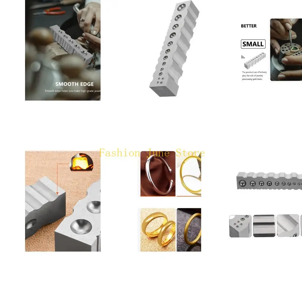N5KA Sturdy Steel Bracelet Carving Accessory Portable Jewelry Crafting Tool Steel Grooved Block for Artisans and Craftsmen
N5KA Sturdy Steel Bracelet Carving Accessory Portable Jewelry Crafting Tool Steel Grooved Block for Artisans and Craftsmen