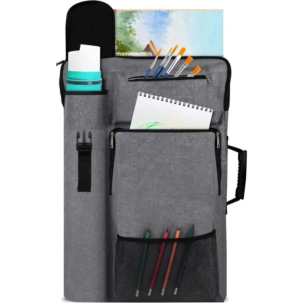 18 X 24, art portfolio with art backpack and tote bag, medium art case size (gray).
18 X 24, art portfolio with art backpack and tote bag, medium art case size (gray).