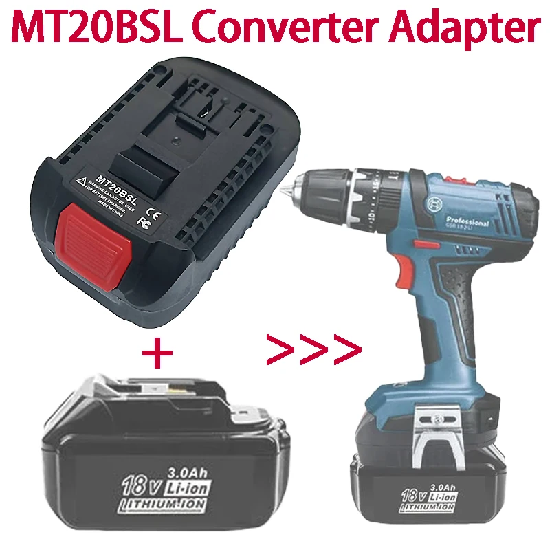 Адаптер аккумулятора MT20BSL для литий-ионного аккумулятора Makita 18 В BL1815 BL1830 BL1850 BL1860 для работы для литиевого аккумулятора Bosch 18 В
Адаптер аккумулятора MT20BSL для литий-ионного аккумулятора Makita 18 В BL1815 BL1830 BL1850 BL1860 для работы для литиевого аккумулятора Bosch 18 В