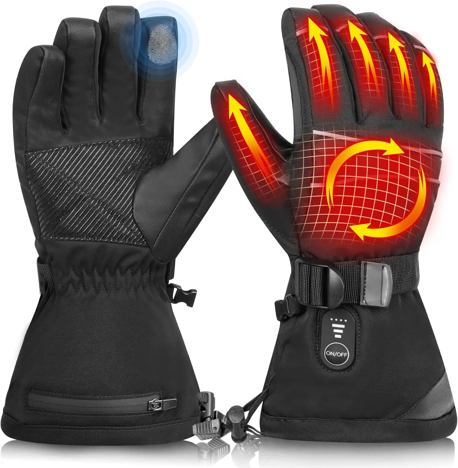 Rechargeable Heated Gloves for Men Women, 7.4V Electric Thermal Gloves,Winter Waterproof & Windproof Ski Glove
Rechargeable Heated Gloves for Men Women, 7.4V Electric Thermal Gloves,Winter Waterproof & Windproof Ski Glove