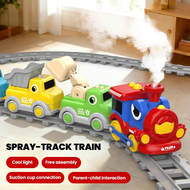 Cartoon Magnetic Train Track Set Spray Floating Ball Rail Car with LED Lights Music, Detachable Magnetic Carriages Children Toys
Cartoon Magnetic Train Track Set Spray Floating Ball Rail Car with LED Lights Music, Detachable Magnetic Carriages Children Toys