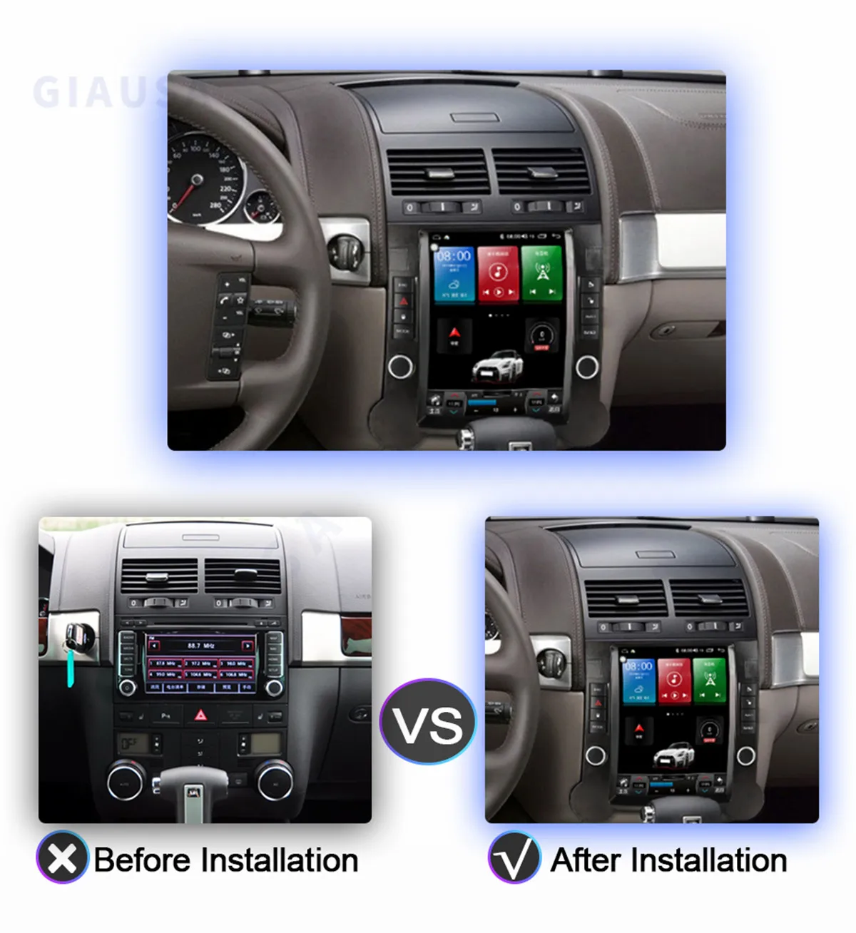 Car Radio For Volkswagen Touareg 2003-2010 Android 13 Unit Auto Radio Stereo Receiver Multimedia Player GPS Navigation Head Unit
Car Radio For Volkswagen Touareg 2003-2010 Android 13 Unit Auto Radio Stereo Receiver Multimedia Player GPS Navigation Head Unit
