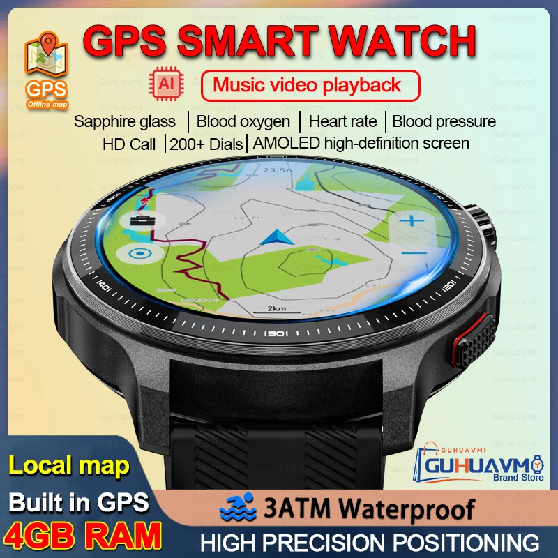 2026NEW Swim Waterproof GPS Offline Maps Sport Smart Watch Men 4GB Memory Music Video Player 3D Menu Style Smart Bracelet AMOLED
2026NEW Swim Waterproof GPS Offline Maps Sport Smart Watch Men 4GB Memory Music Video Player 3D Menu Style Smart Bracelet AMOLED