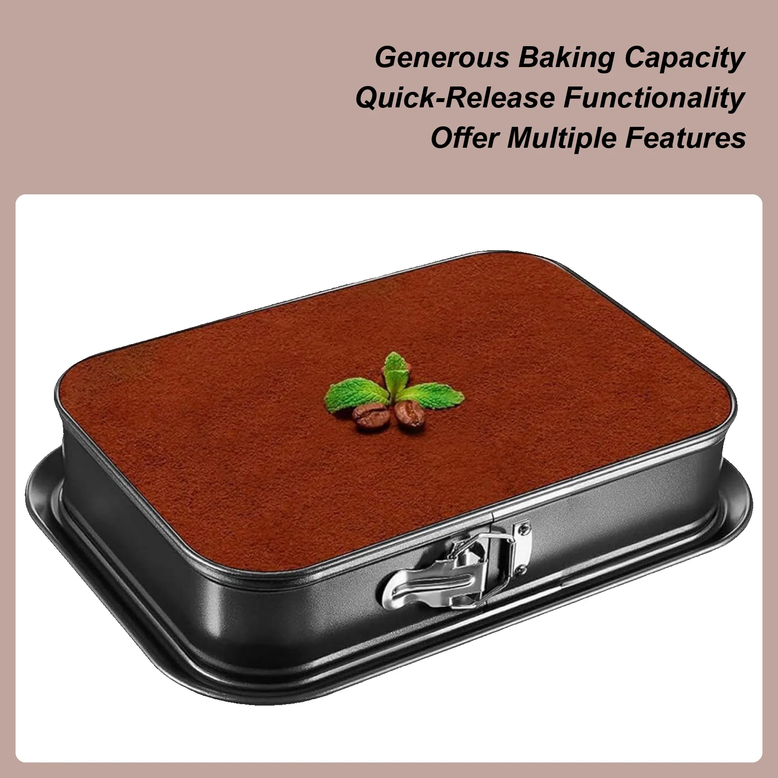 Cake Tins 13x9 Inch Non-Stick Reusable Cupcake Baking Pan Muffin Mold For Cheesecake Cookie Pizza Muffin Brownie Bread Ice Cream
Cake Tins 13x9 Inch Non-Stick Reusable Cupcake Baking Pan Muffin Mold For Cheesecake Cookie Pizza Muffin Brownie Bread Ice Cream