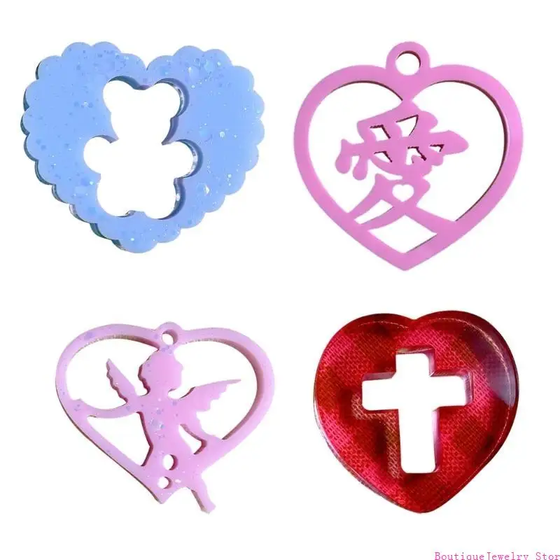 E1PE Heart Pendant Moulds DIY Keychain Molds Clay Moulds Jewelry Making Tools Silicone Material for Hand Making Pendant
E1PE Heart Pendant Moulds DIY Keychain Molds Clay Moulds Jewelry Making Tools Silicone Material for Hand Making Pendant
