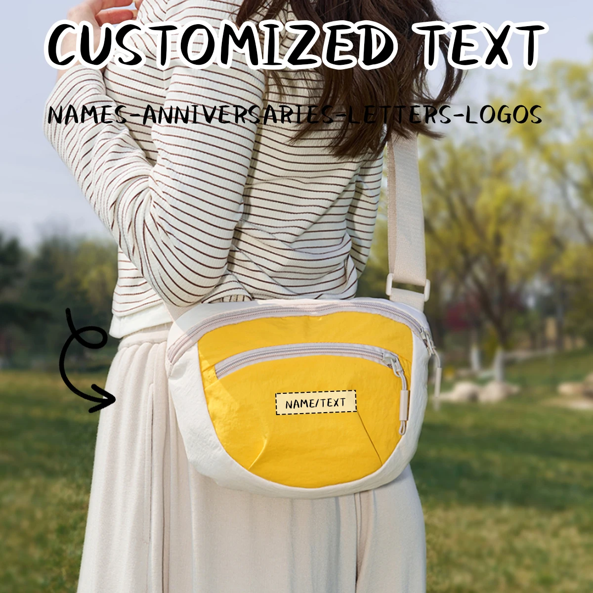 Logo Customized Crossbody Bag for Women 2026 New Fashion Student Canvas Small Bag Nylon Cloth Shoulder Bag Lightweight Spring and Summer Mom Bag Personalized DIY
Logo Customized Crossbody Bag for Women 2026 New Fashion Student Canvas Small Bag Nylon Cloth Shoulder Bag Lightweight Spring and Summer Mom Bag Personalized DIY