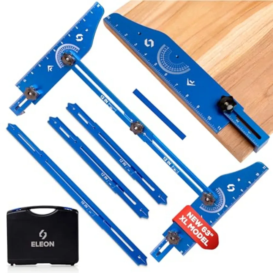 Stair Tread Template Tool - Aluminum Alloy Jig for Accurately Measuring Angle, Length, and Depth, Stair Gauge - Compatible with
Stair Tread Template Tool - Aluminum Alloy Jig for Accurately Measuring Angle, Length, and Depth, Stair Gauge - Compatible with