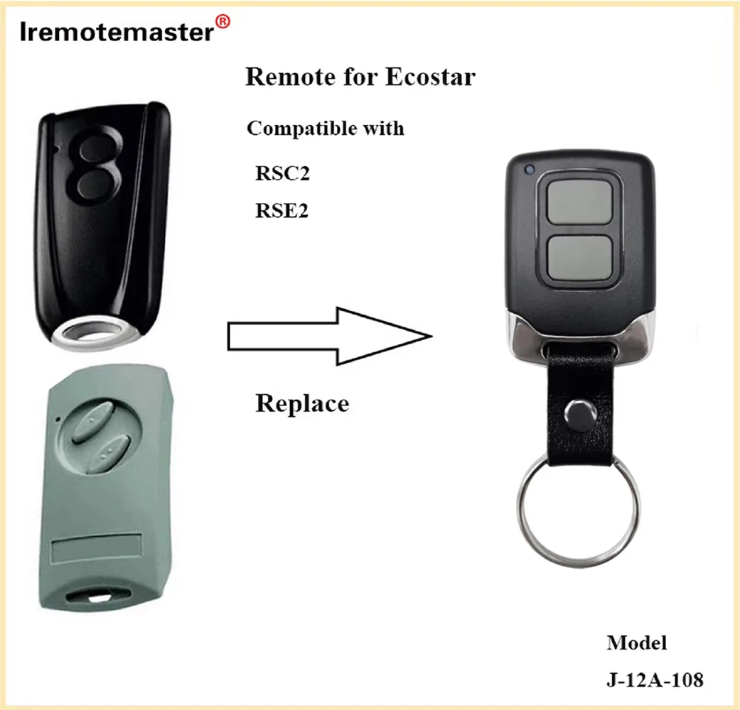 For ECOSTAR Compatible with RSC2 RSE2 New Hand-held Transmitter 433 MHz For Liftronic 500 700 800 Controller Garage Door Remotes
For ECOSTAR Compatible with RSC2 RSE2 New Hand-held Transmitter 433 MHz For Liftronic 500 700 800 Controller Garage Door Remotes