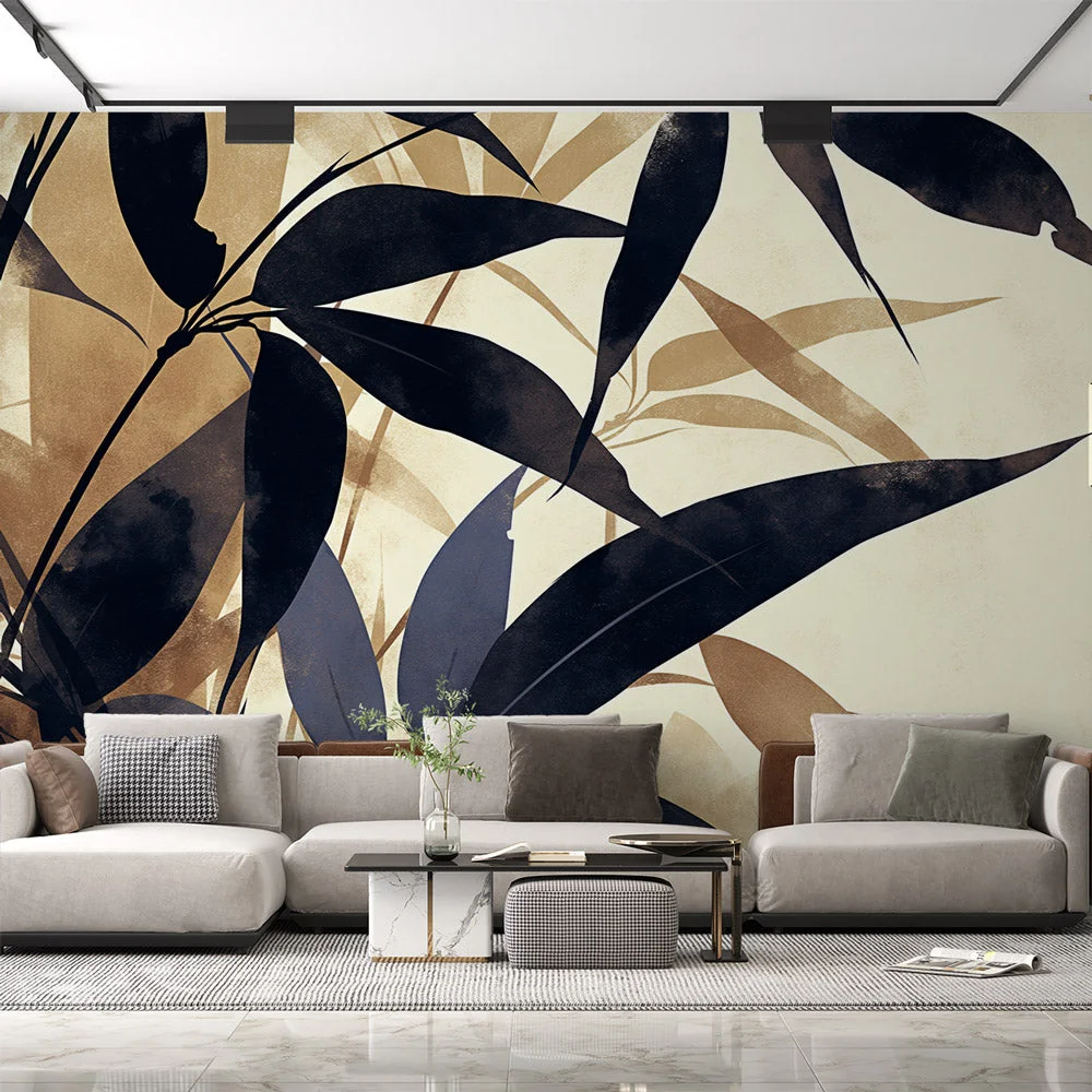 Индивидуальные обои с 3D-печатью, фреска, обои в виде листьев, японский стиль 
Индивидуальные обои с 3D-печатью, фреска, обои в виде листьев, японский стиль