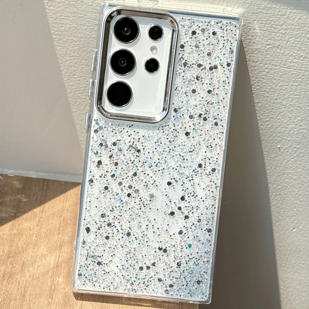 Роскошный блестящий прозрачный чехол для Samsung Galaxy S25 S24 S23 Plus Ultra FE Edge, прозрачный противоударный защитный чехол
Роскошный блестящий прозрачный чехол для Samsung Galaxy S25 S24 S23 Plus Ultra FE Edge, прозрачный противоударный защитный чехол