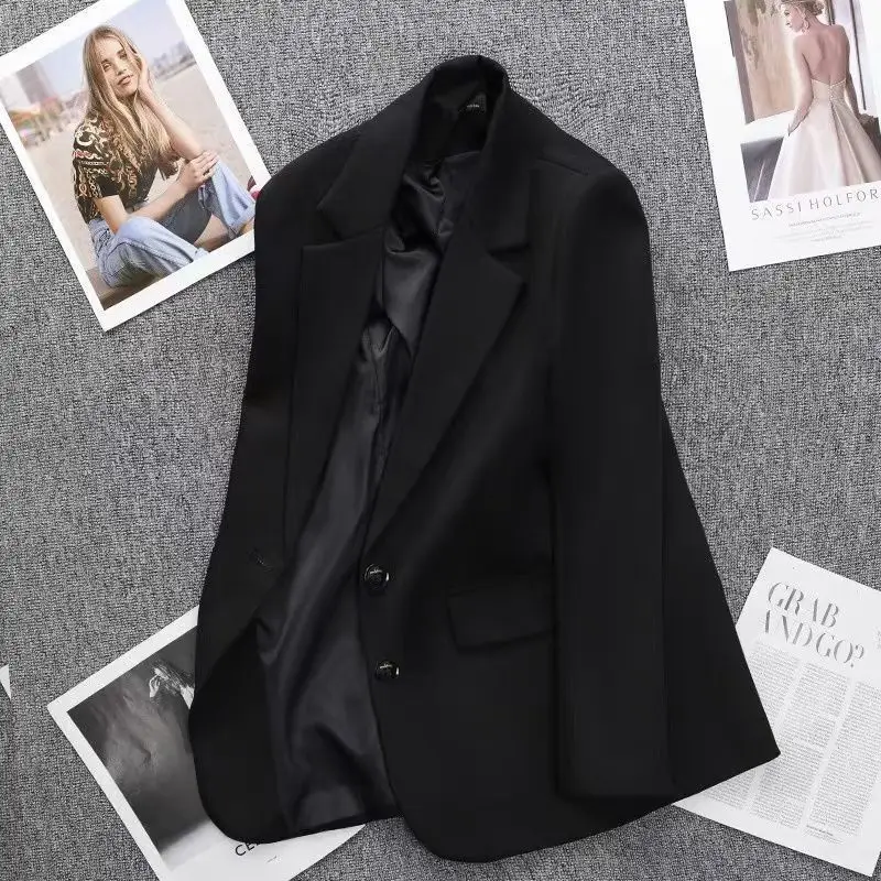 Ele Bla женский костюм Jaet, весна 2023, новинка Sle, небольшой размер, модный топ, длинный све, застежка на одной пуговице
Ele Bla женский костюм Jaet, весна 2023, новинка Sle, небольшой размер, модный топ, длинный све, застежка на одной пуговице