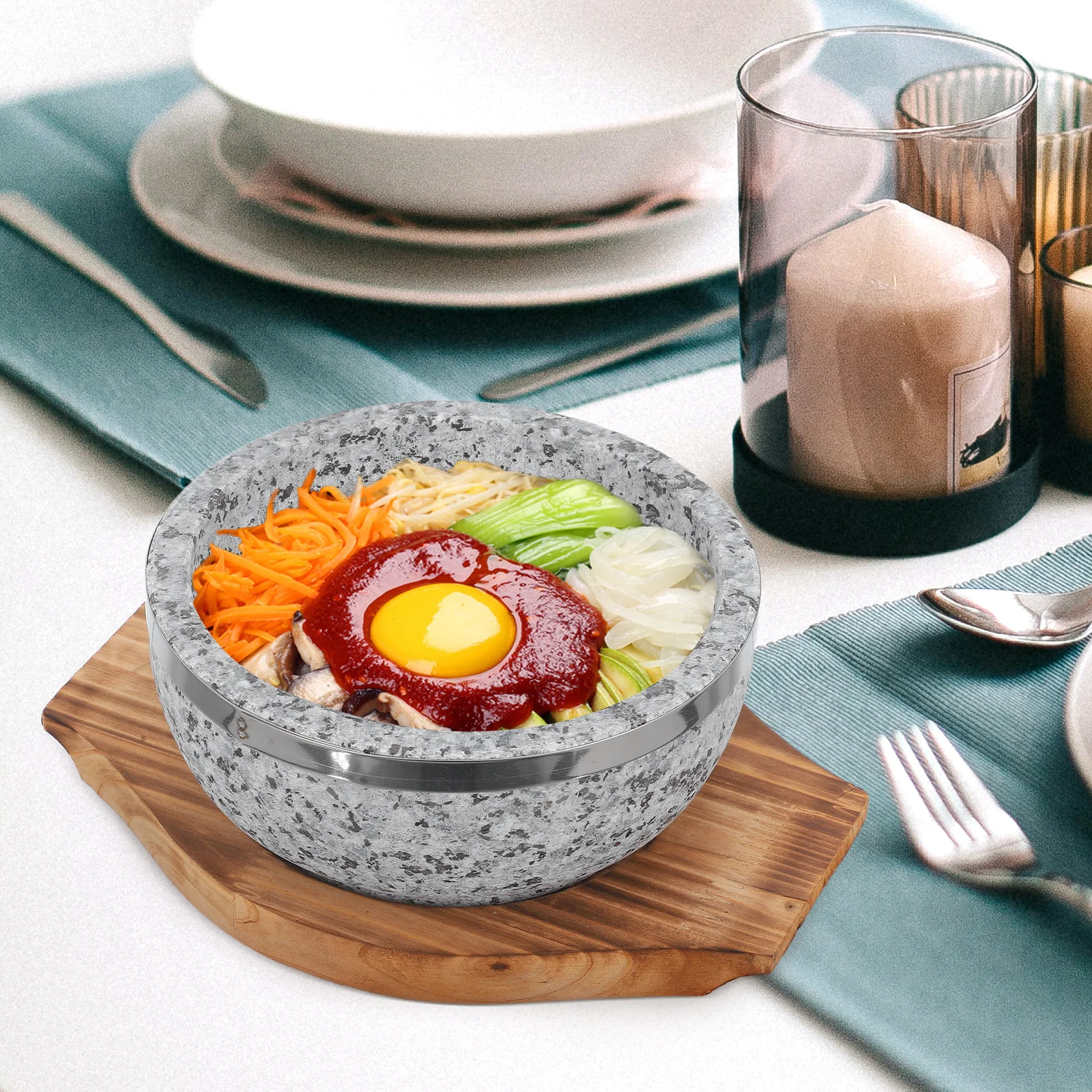 Горшок из натурального камня, корейская кухня, миска для супа Bibimbap, термоудерживающая огнестойкая кухонная утварь, многоразовая для медленного использования
Горшок из натурального камня, корейская кухня, миска для супа Bibimbap, термоудерживающая огнестойкая кухонная утварь, многоразовая для медленного использования