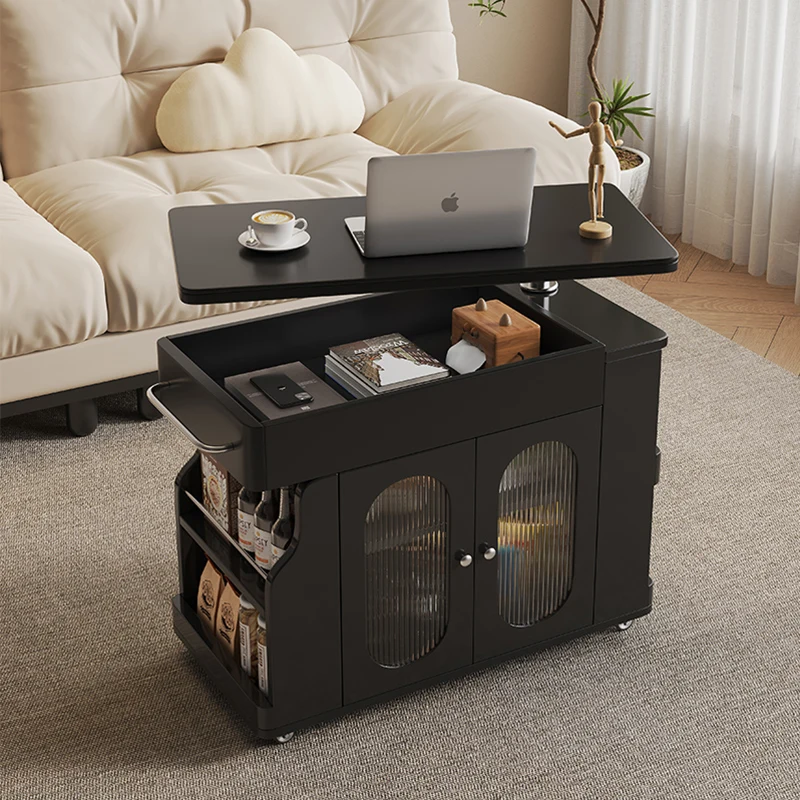 Retro style solid wood sofa edge few movable lifting side cabinet living room rotating small tea table
Retro style solid wood sofa edge few movable lifting side cabinet living room rotating small tea table