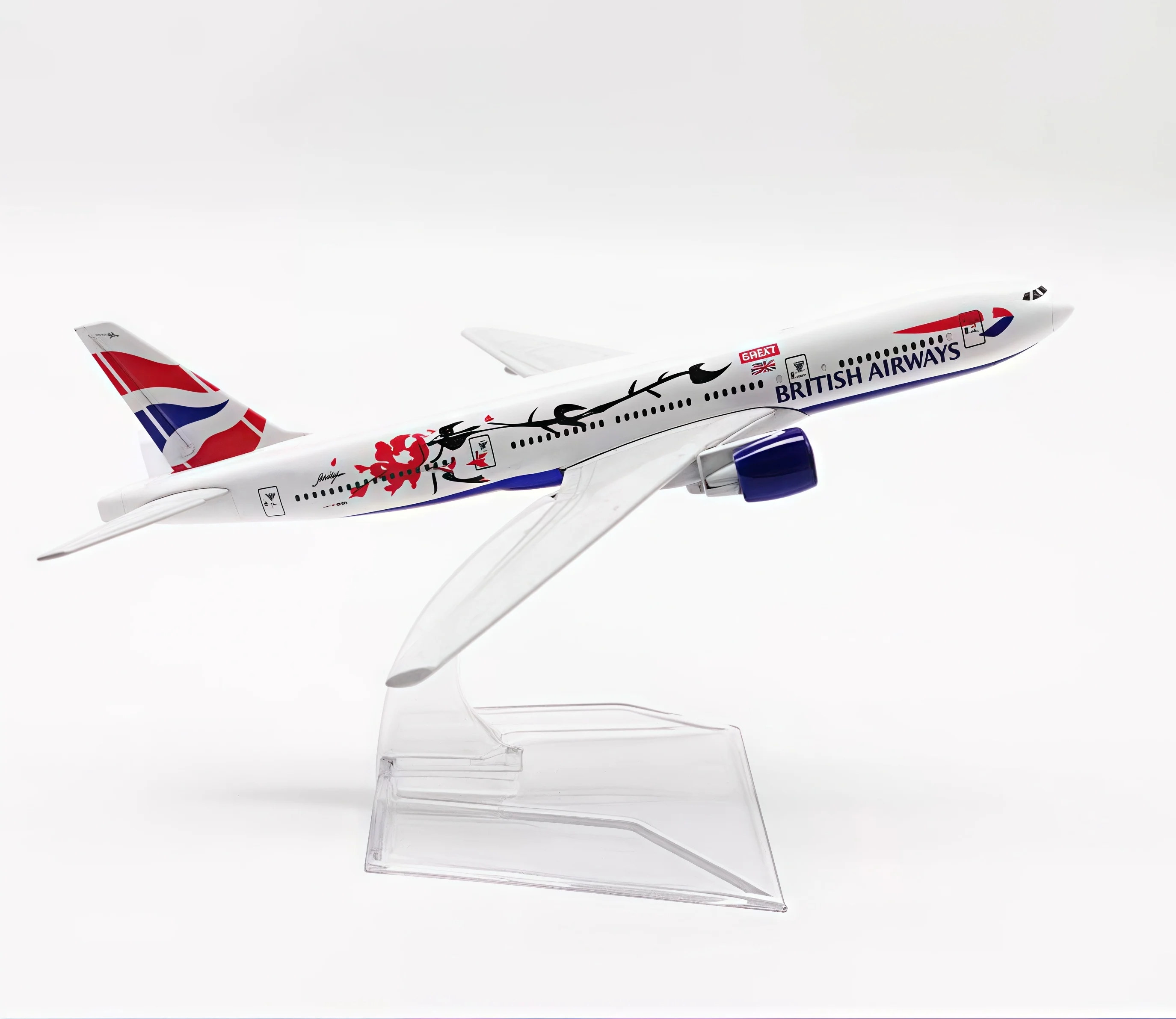 16 cm alloy aviation model British plum 777 toys sent to friends collection display suitable for children
16 cm alloy aviation model British plum 777 toys sent to friends collection display suitable for children