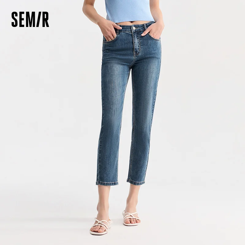Semir Denim Pants Women 7/8 Length Simple Casual Summer Vintage Straight-Leg Pants Versatile
Semir Denim Pants Women 7/8 Length Simple Casual Summer Vintage Straight-Leg Pants Versatile