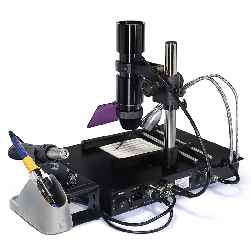 1000B BGA Rework Station Laptop Motherboard Repairing BGA Machine Reballing Kit Welding IR Station SMD Tools
1000B BGA Rework Station Laptop Motherboard Repairing BGA Machine Reballing Kit Welding IR Station SMD Tools