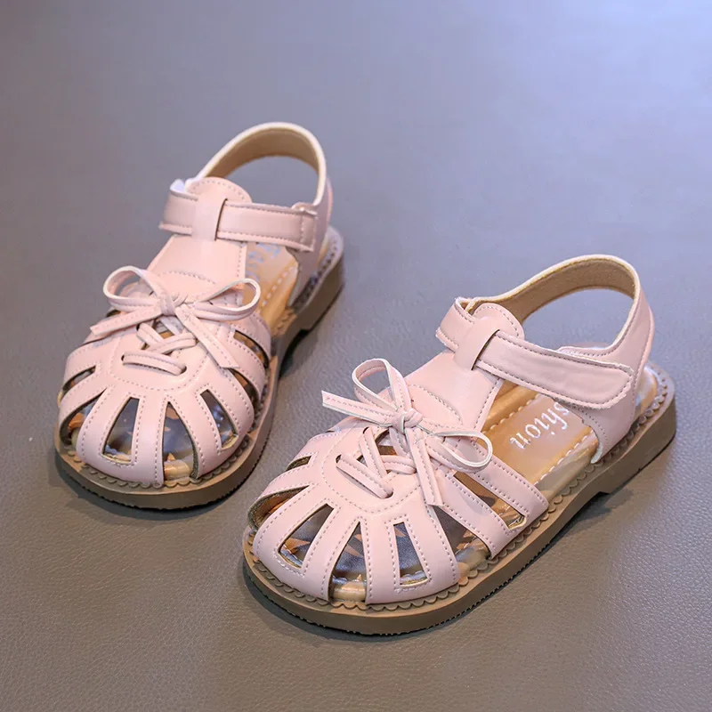 Children's Summer Sandals Toes-covered Girls Hollow-out Sandals Fashion New Bowknot Versatile Kids Causal Princess Flat Sandals
Children's Summer Sandals Toes-covered Girls Hollow-out Sandals Fashion New Bowknot Versatile Kids Causal Princess Flat Sandals
