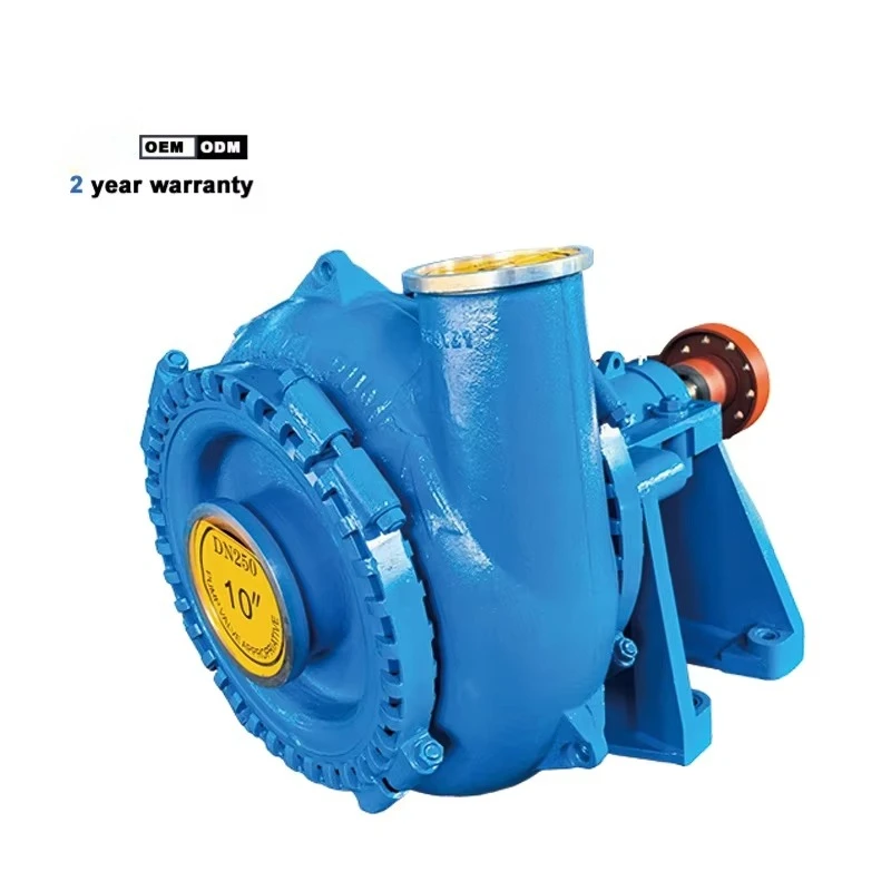 6/8 Inch Large Diameter Wear Resistant Horizontal Slurry Pump, River Dredging Sand Extraction Pump for Mining