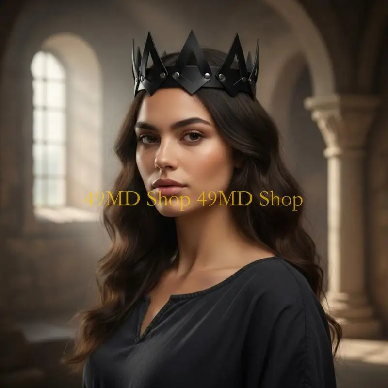 49MD Fashionable Leather Queen Headpiece Secure Nonslip For Dance Performances
49MD Fashionable Leather Queen Headpiece Secure Nonslip For Dance Performances