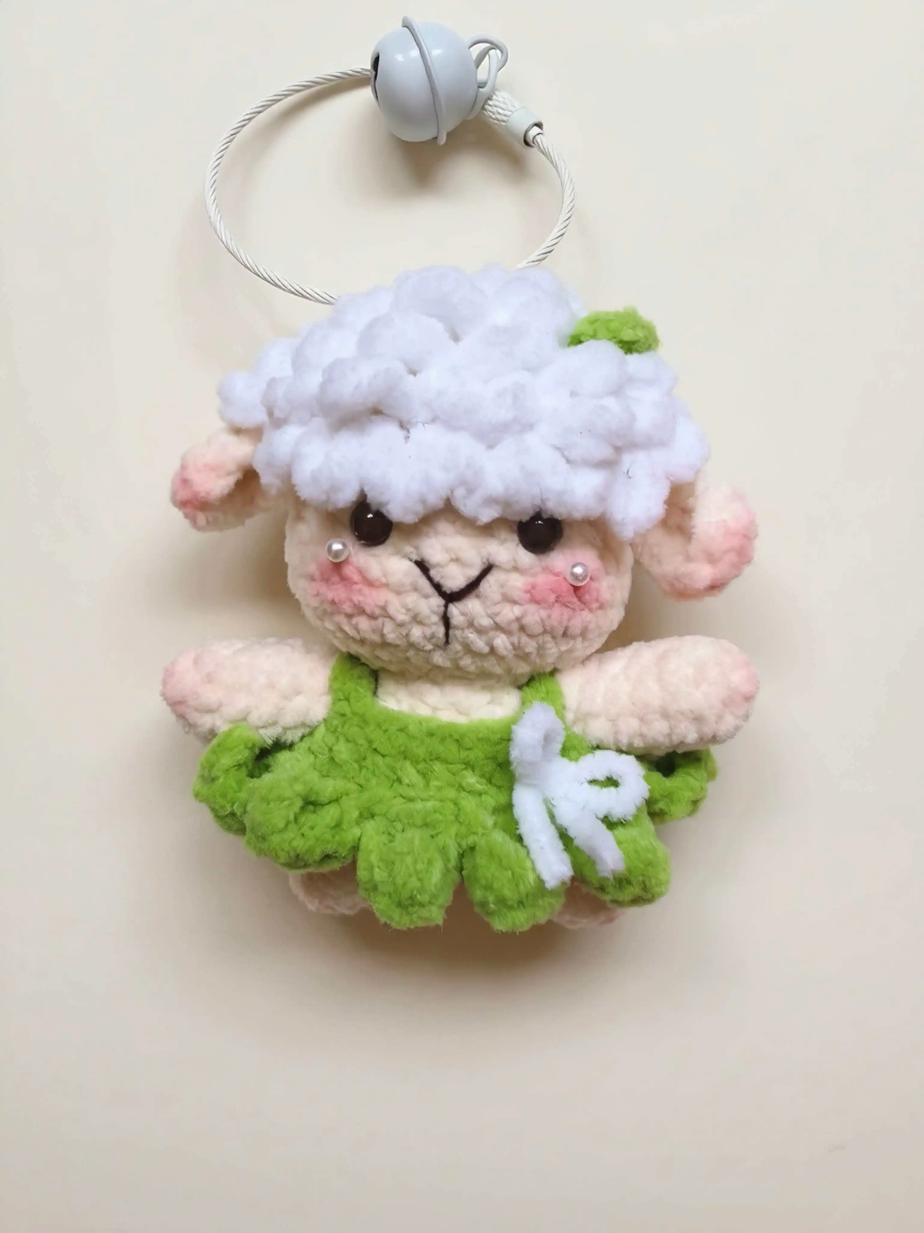 Adorable Knitted Sheep in Hula Skirt Doll Keyring Green Skirt Pearl Cheeks Car Hanging Ornament Birthday Gift
Adorable Knitted Sheep in Hula Skirt Doll Keyring Green Skirt Pearl Cheeks Car Hanging Ornament Birthday Gift