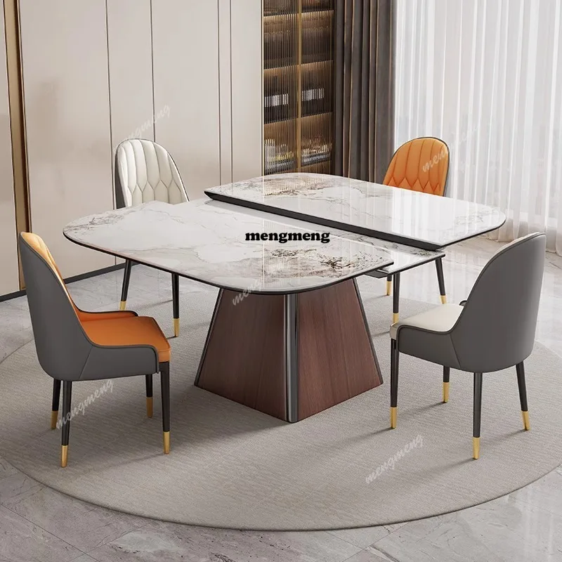 Simple Light Luxury Dining Table Small Apartment Folded Adjusted Dining Table High-end Dining Room Furniture Esstisch
Simple Light Luxury Dining Table Small Apartment Folded Adjusted Dining Table High-end Dining Room Furniture Esstisch