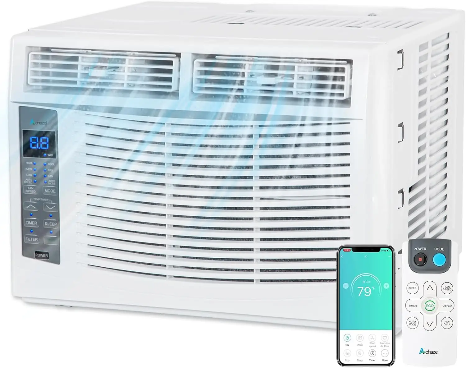6000 BTU Window Air Conditioner with WiFi Smart Window AC Unit with Remote Energy Saving Easy Install Kit Cools up to 250
6000 BTU Window Air Conditioner with WiFi Smart Window AC Unit with Remote Energy Saving Easy Install Kit Cools up to 250