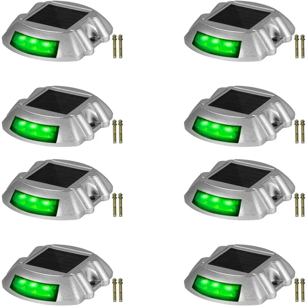 8 Pack Solar LED Driveway for path Lights with Wireless Switch Button Waterproof Garden Walkway Lights 6 Bright Green LEDs
8 Pack Solar LED Driveway for path Lights with Wireless Switch Button Waterproof Garden Walkway Lights 6 Bright Green LEDs