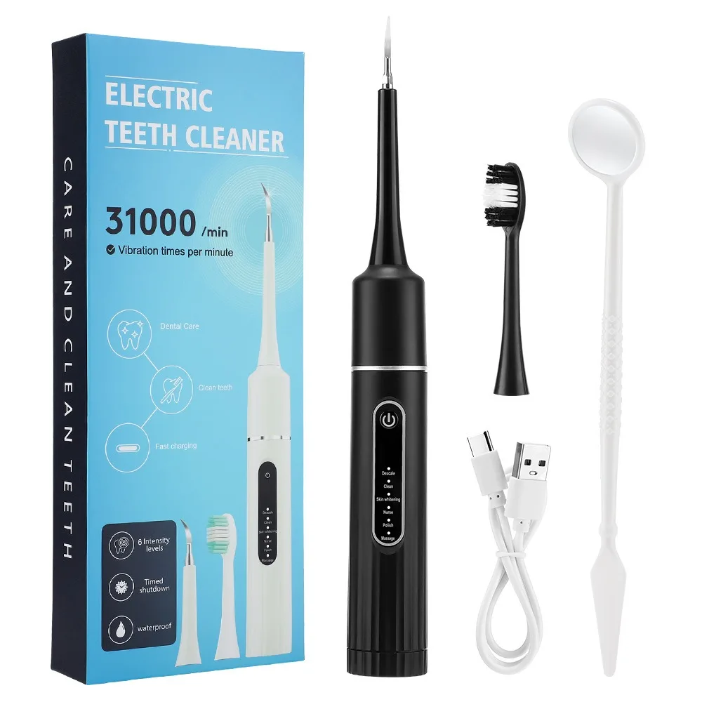 2 and 1 Ultrasonic Electric Teeth Cleaner Dental Scaler Teeth Whitening Tartar Removal Sonic Tooth Brush Electric Toothbrush
2 and 1 Ultrasonic Electric Teeth Cleaner Dental Scaler Teeth Whitening Tartar Removal Sonic Tooth Brush Electric Toothbrush