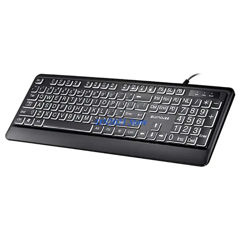 F3KE Большой шрифт для печати USB LED LED -клавиатура клавиатуры 104 КЛАДИВНЫЕ КЛАДИКИ КОМПЬЮТЕРНА
F3KE Большой шрифт для печати USB LED LED -клавиатура клавиатуры 104 КЛАДИВНЫЕ КЛАДИКИ КОМПЬЮТЕРНА