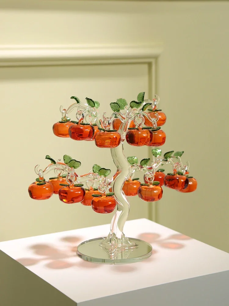 Crystal glazed persimmon tree ornaments modern everything goes smoothly villa living room wine cabinet
Crystal glazed persimmon tree ornaments modern everything goes smoothly villa living room wine cabinet