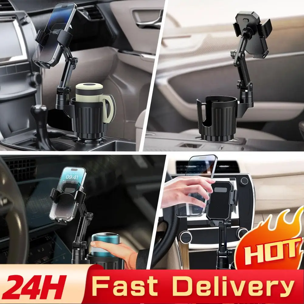 2-in-1 Universal Car Phone Holder Cellphone Mount Stand Smartphone Auto Mount Cup Interior Accessories Car Adjustable Phone W3G5
2-in-1 Universal Car Phone Holder Cellphone Mount Stand Smartphone Auto Mount Cup Interior Accessories Car Adjustable Phone W3G5