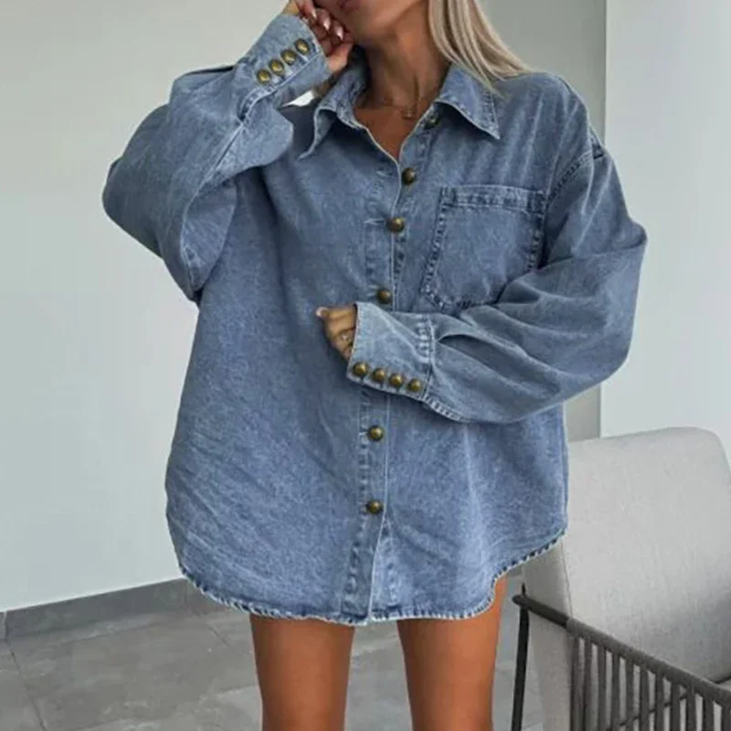Sexy Irregular Slim Mini Shorts Two Piece Sets New Spring Lapel Long Sleeve Shirt Women Suits Office Fashion Button Denim Outfit
Sexy Irregular Slim Mini Shorts Two Piece Sets New Spring Lapel Long Sleeve Shirt Women Suits Office Fashion Button Denim Outfit