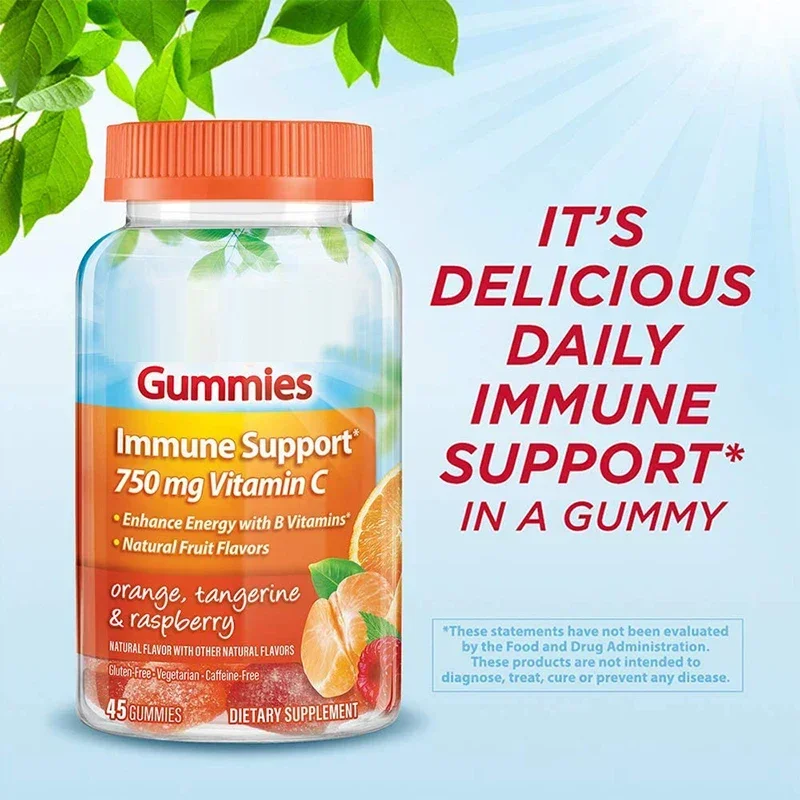 1 bottle 750mg vitamin C soft candy, multivitamin immune support energy, vitamin B dietary supplement, healthy food
1 bottle 750mg vitamin C soft candy, multivitamin immune support energy, vitamin B dietary supplement, healthy food
