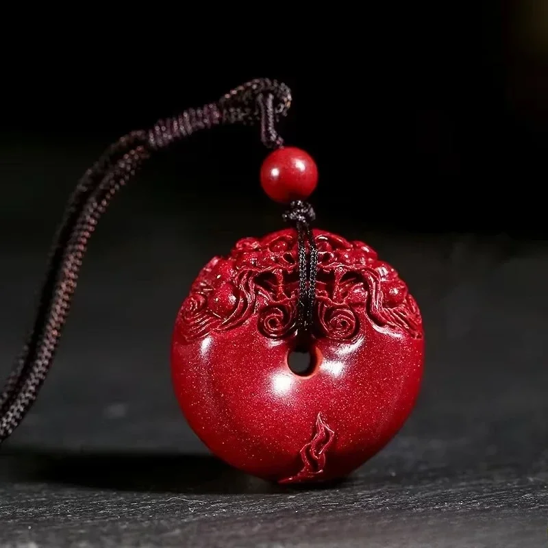 Natural Fidelity Cinnabar Dragon Hand Carving Pendant Purple Sand Wild Animal Pendant Purple Sand Safety Buckle Necklace
Natural Fidelity Cinnabar Dragon Hand Carving Pendant Purple Sand Wild Animal Pendant Purple Sand Safety Buckle Necklace