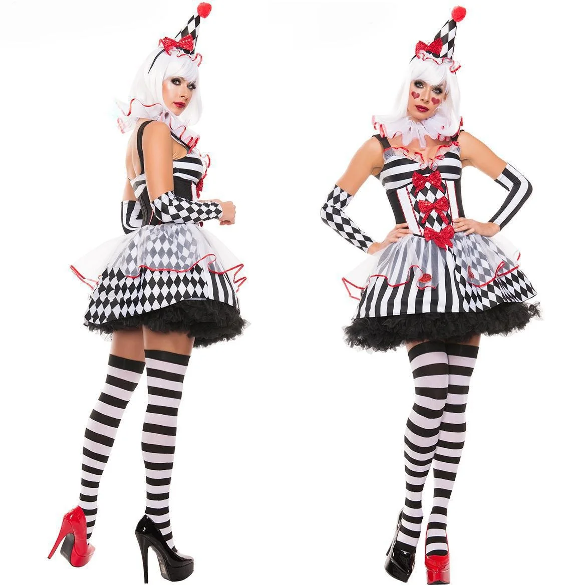 Adorable Circus Clown Costume Party Role Play Full Set Tulle Skirt Cosplay Women's Traditional Ethnic Stage Costume Polyester
Adorable Circus Clown Costume Party Role Play Full Set Tulle Skirt Cosplay Women's Traditional Ethnic Stage Costume Polyester