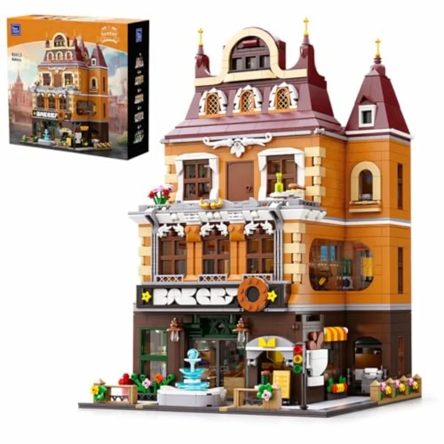European Bakery Building Kit: Landmark Construction Set for Adults Teens Wood Beige Cream Modular Design with Bakery Gym Living
European Bakery Building Kit: Landmark Construction Set for Adults Teens Wood Beige Cream Modular Design with Bakery Gym Living