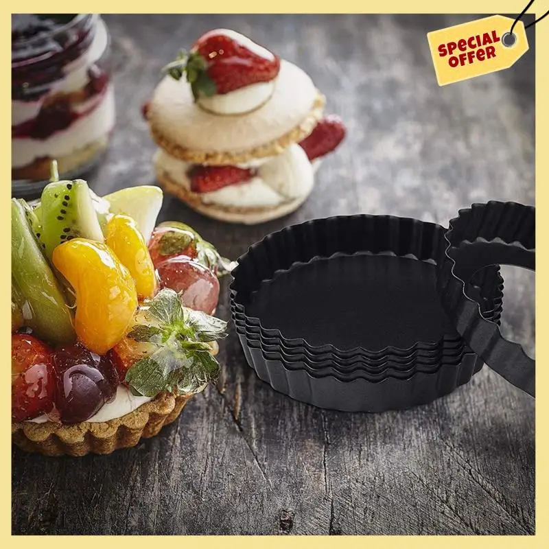 -BABQ Tart Pan Set Of 12,Small Non-Stick 4-Inch Quiche Pan Removable Bottom Carbon Steel Quiche Pan For Cooking & Baking
-BABQ Tart Pan Set Of 12,Small Non-Stick 4-Inch Quiche Pan Removable Bottom Carbon Steel Quiche Pan For Cooking & Baking