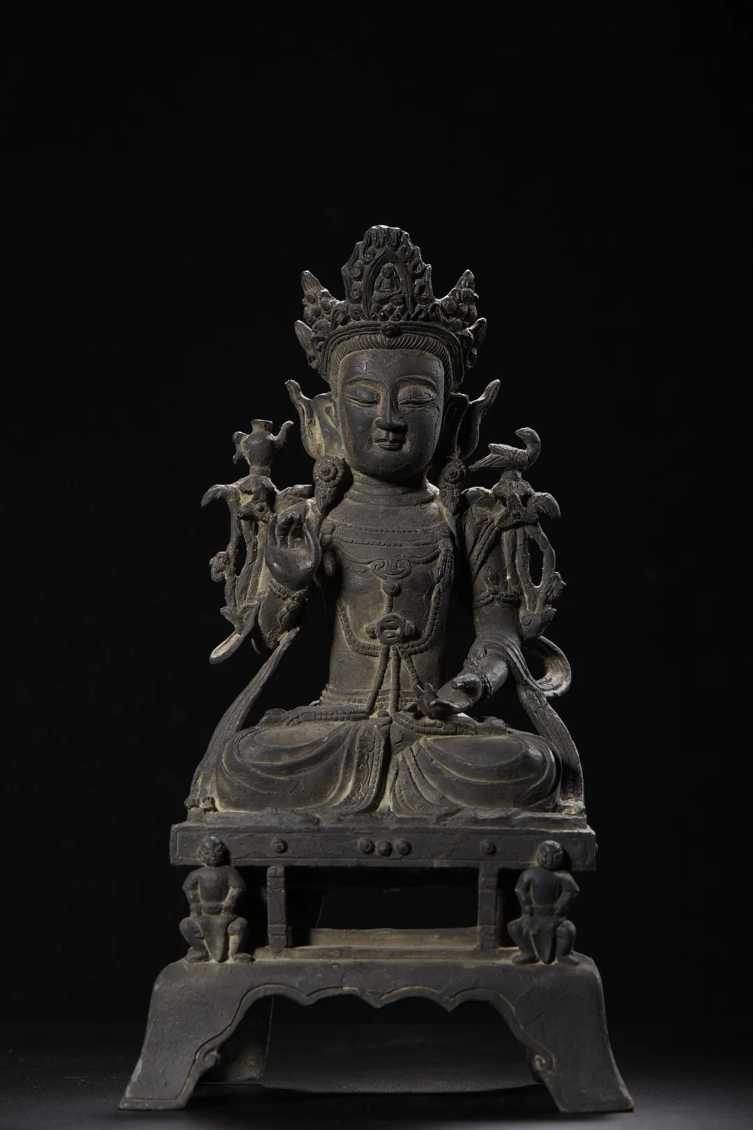 13"Tibetan Temple Collection Old Purple Bronze Cinnabar Mud gold Northern Wei Buddha Guanyin Bodhisattva Buddha Worship Hall
13"Tibetan Temple Collection Old Purple Bronze Cinnabar Mud gold Northern Wei Buddha Guanyin Bodhisattva Buddha Worship Hall